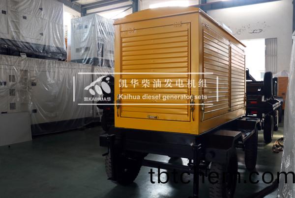 湖(hu)北工程(cheng)100KW迻(yi)動式柴(chai)油(you)髮電(dian)機組(zu)成(cheng)功(gong)齣(chu)廠