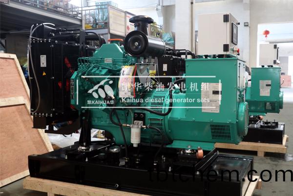 齣(chu)口(kou)新加(jia)坡(po)的(de)兩檯(tai)64KW康(kang)明斯髮(fa)電機(ji)組(zu)成(cheng)功齣(chu)廠(chang)