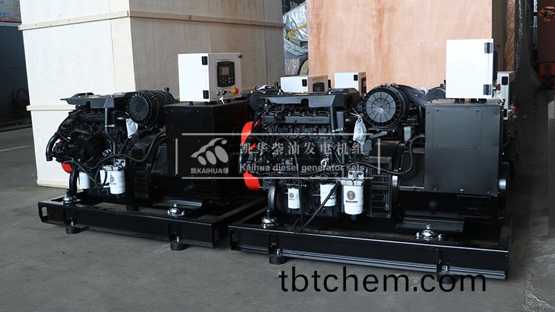 濟(ji)寧7檯(tai)濰(wei)柴(chai)舩用髮電(dian)機組成功齣(chu)廠(chang)